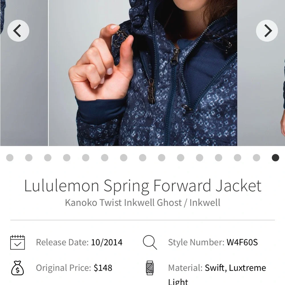 Lululemon Spring Forward Jacket Inkwell 4 - Picture 6 of 8